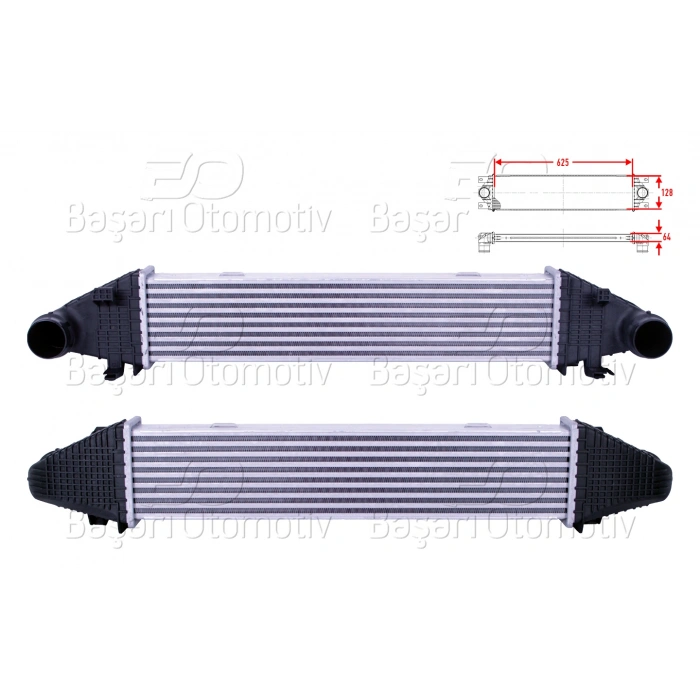 TURBO RADYATORU (INTERCOOLER) 625X128X64 MERCEDES-BENZ BENZ W204 C180 CDI C200 CDI C250 CGI W212 E200 CDI E200 CGI E250 CGI A207 E200 CGI E250 CGI C207 E200 CGI E250 CGI 09 >