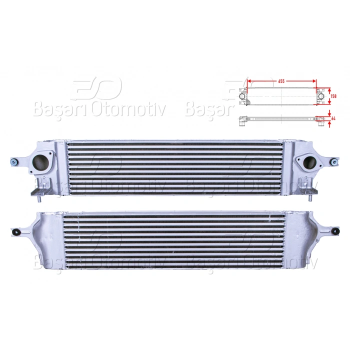 TURBO RADYATORU (INTERCOOLER) 655X158X64 NISSAN X-TRAIL 2 (T31) 2.0 DCI 07-13/ RENAULT KOLEOS 1 2.0 DCI 08>