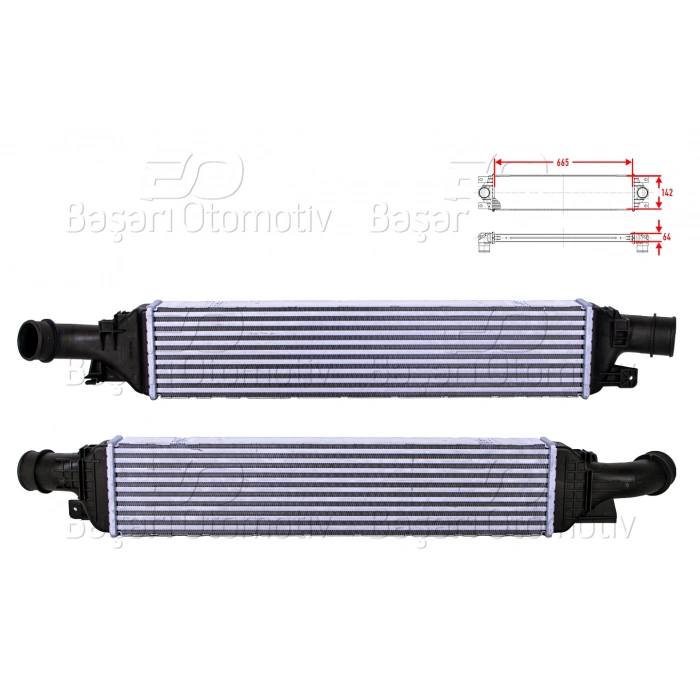 TURBO RADYATORU (INTERCOOLER) 665X142X64 AUDI Q3 2.0 TDI 11>