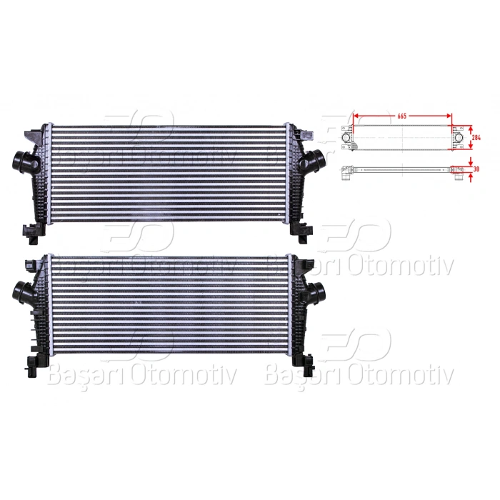 TURBO RADYATORU (INTERCOOLER) 665X284X30 OPEL INSIGNIA-ASTRA J-ZAFIRA TOURER C-CHEVROLET CRUZE 1.4 11>