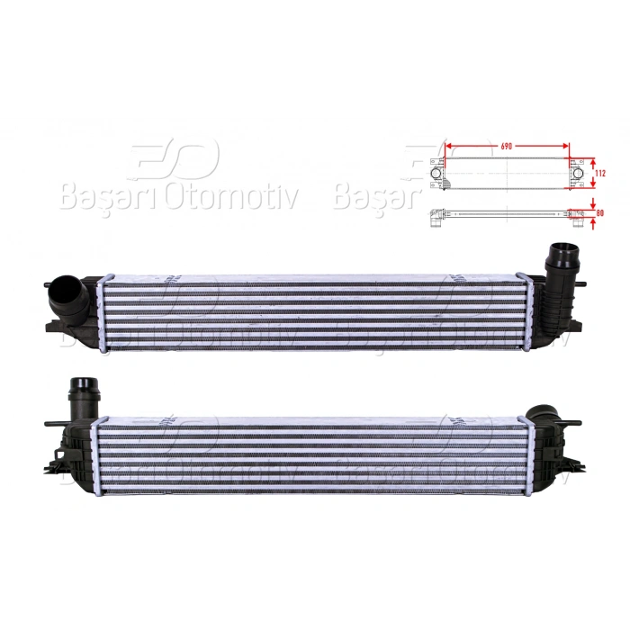 TURBO RADYATORU (INTERCOOLER) 690X112X80 RENAULT LAGUNA 3 (BT0/1) 1.5 dCi LAGUNA 3 Grandtour (KT0/1) 1.5 dCi 07-15 LATITUDE (L70_) 1.5 dCi 10>