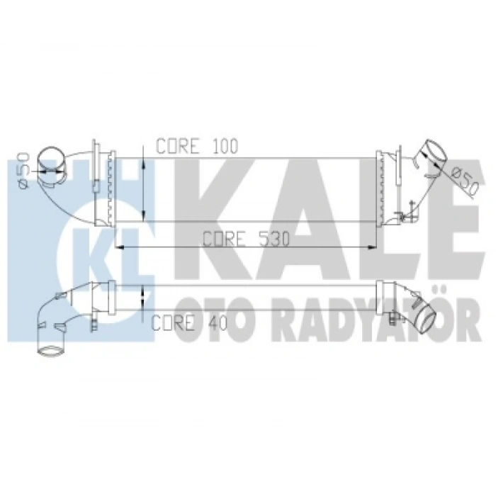 TURBO RADYATÖRÜ INTERCOOLER AL/PL LOGAN MCV/ SANDERO 1.5 dCi 04-