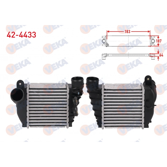 TURBO RADYATORU (INTERCOOLER) AUDI A3 1.8 T 150 hp 1996-2003