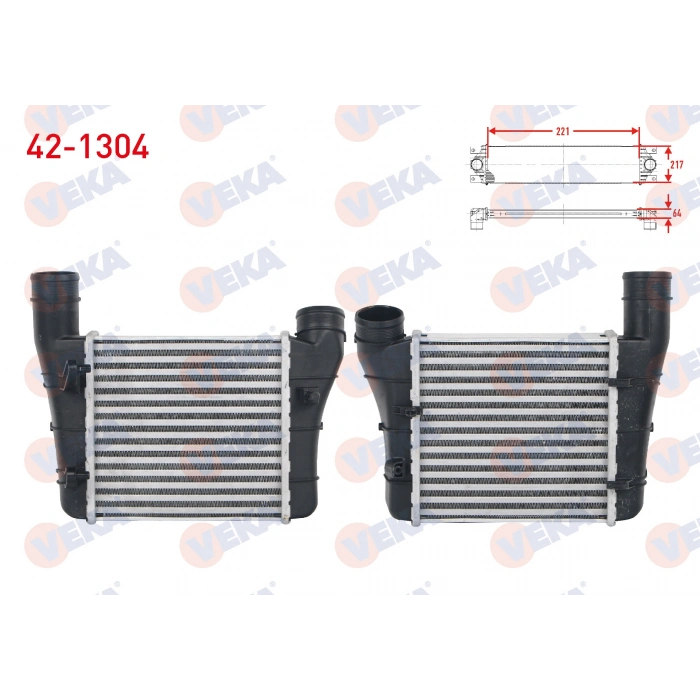 TURBO RADYATORU (INTERCOOLER) AUDI A4 1.9 TDI M-T - 2.0 TDI 2004-2008/ A6 1.9 TDI 1997-2004