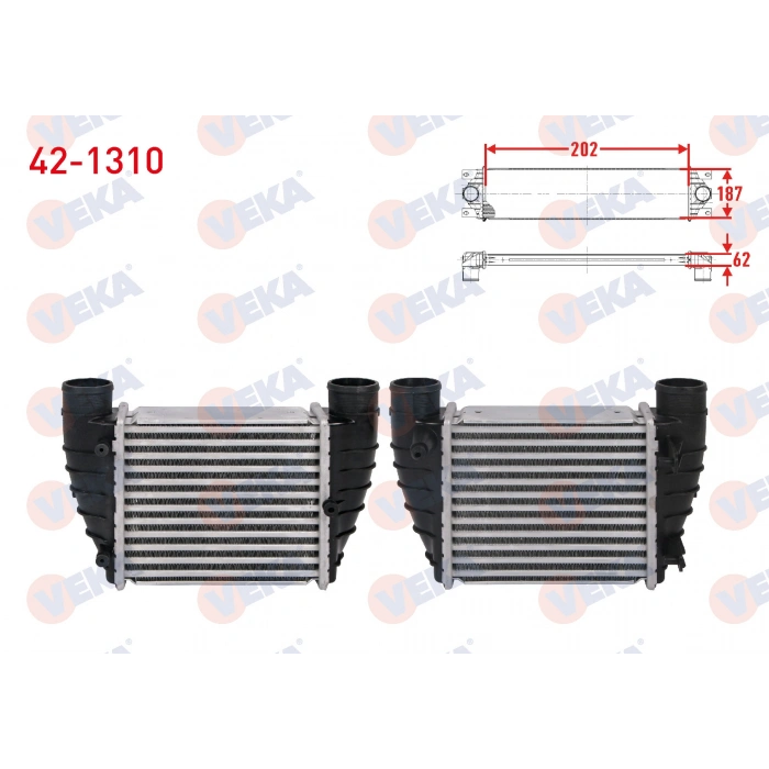 TURBO RADYATORU (INTERCOOLER) AUDI A4 B7 2.0 TDI 163 hp 2013-2016