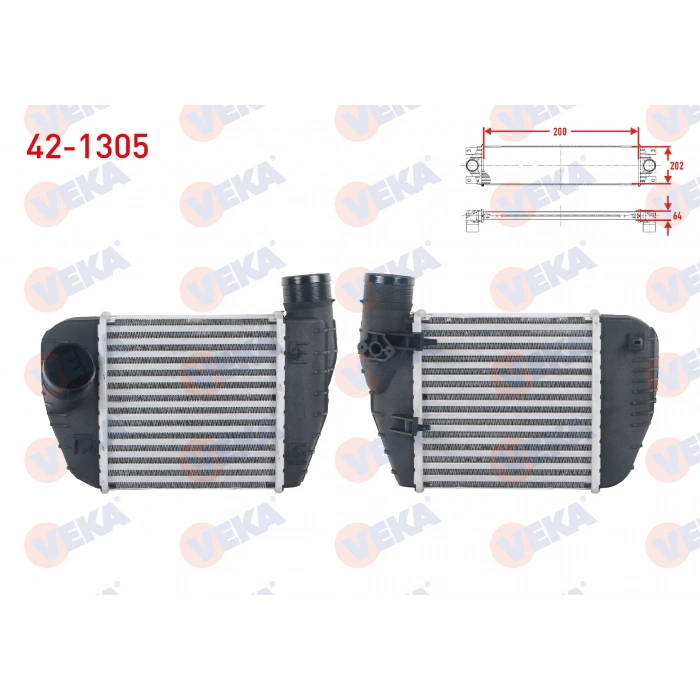 TURBO RADYATORU (INTERCOOLER) AUDI A6 2.0 TDI - 2.0 TFSI 2004-2011