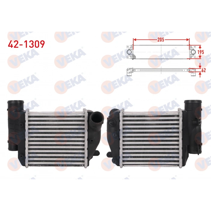 TURBO RADYATORU (INTERCOOLER) AUDI A6 C6 2.7 TDI 163 hp 2004-2011