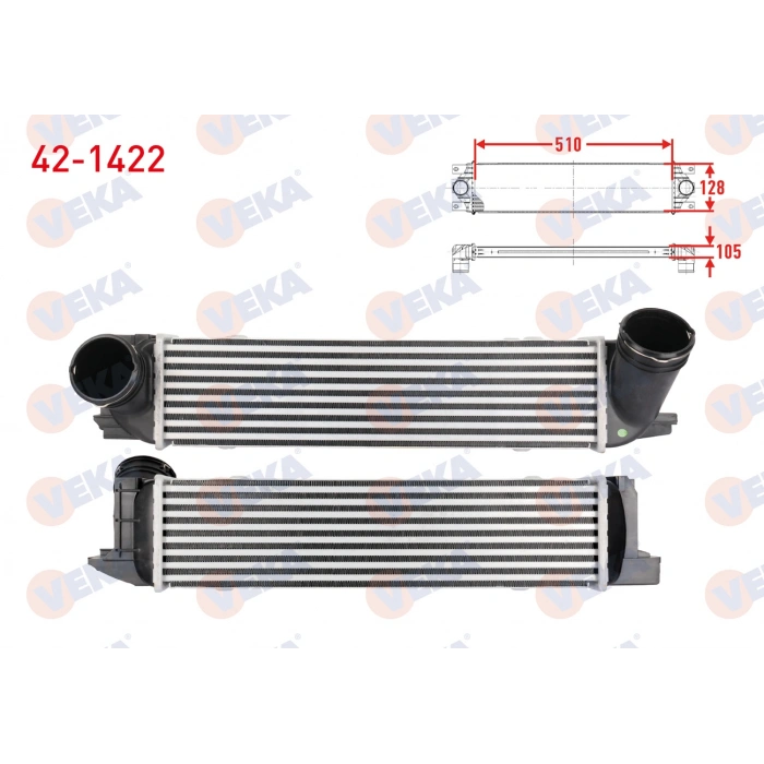 TURBO RADYATORU (INTERCOOLER) BMW 1 SERISI (E82, E88) 135i / 3 SERISI (E90, E92, E93) 335i-D-Xi / X1 (E84)