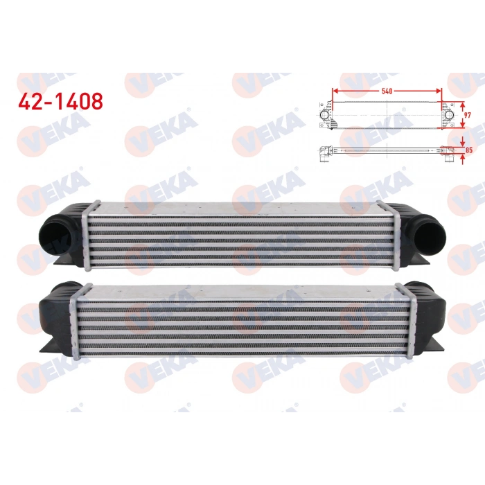 TURBO RADYATORU (INTERCOOLER) BMW 5 SERISI (E39) 520 D M-T - 525 D - 530 D 1995-2003/ 7 SERISI (E38) 730 D - 740 D 1994-2001