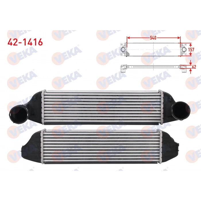 TURBO RADYATORU (INTERCOOLER) BMW X3 (E83) 2.0 SD 177 hp 2007-2008