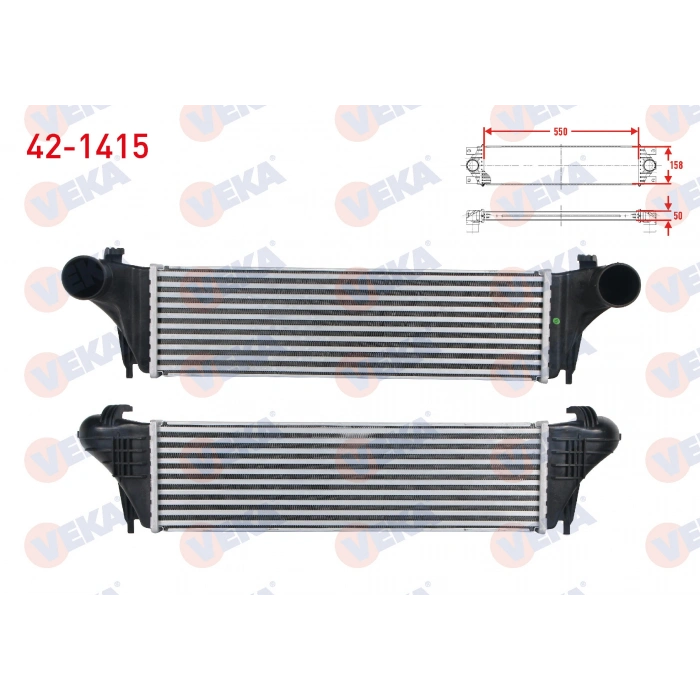 TURBO RADYATORU (INTERCOOLER) BMW X5 (E53) 3.0 D 2000-2007