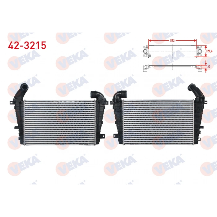 TURBO RADYATORU (INTERCOOLER) BUYUK TIP OPEL ASTRA H 1.7 CDTI 2004-2010