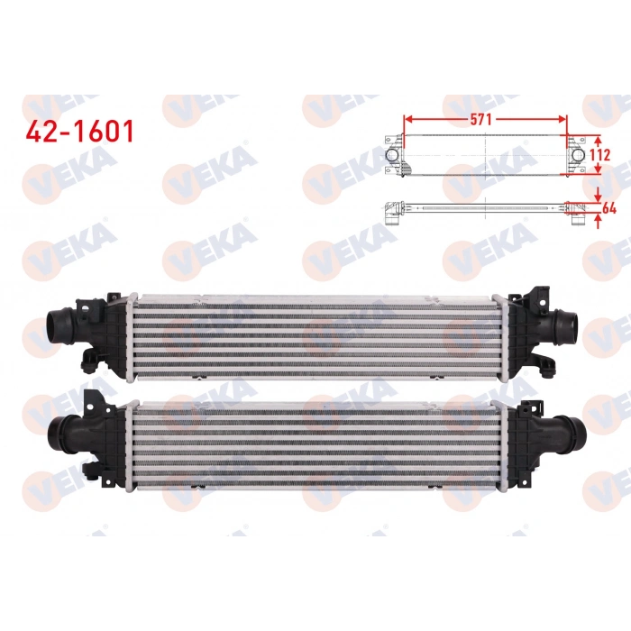TURBO RADYATORU (INTERCOOLER) CHEVROLET AVEO (T300) 1.3 D 2011-2014