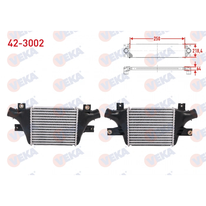TURBO RADYATORU (INTERCOOLER) CITROEN C4 AIRCROSS 1.6 HDI 115 114 hp 2012-