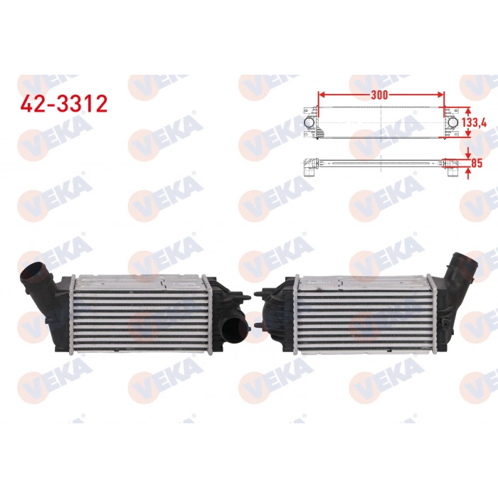 TURBO RADYATORU (INTERCOOLER) CITROEN C4 I 1.6 HDI 109 hp 2009-