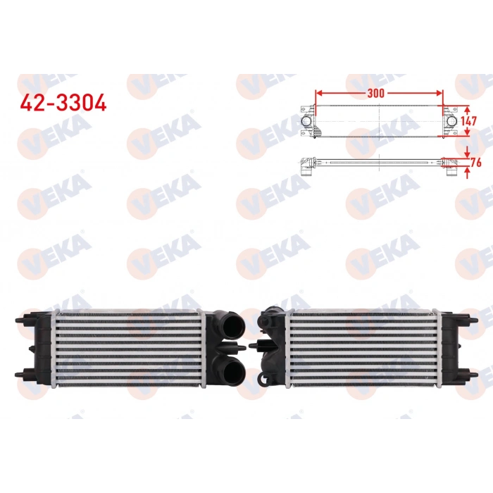 TURBO RADYATORU (INTERCOOLER) CITROEN C5 III (RD) 1.6 HDI 2008-2015