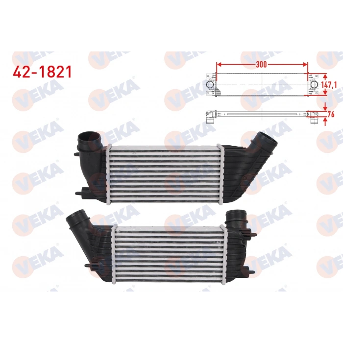 TURBO RADYATORU (INTERCOOLER) CITROEN C8 2.0 HDI 120 hp 2002-