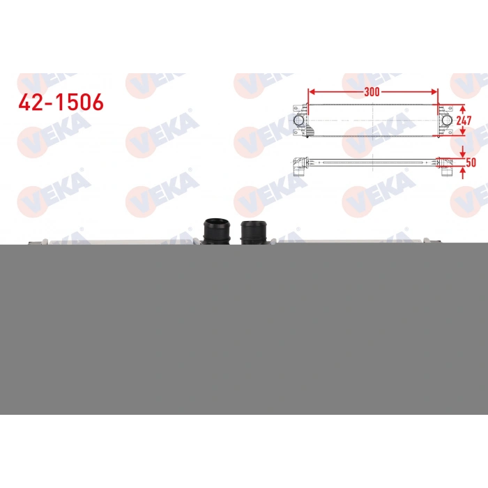 TURBO RADYATORU (INTERCOOLER) CITROEN JUMPY 2016- / OPEL VIVARO 1.5, 2.0 2019- / PEUGEOT EXPERT 2016- / FIAT SCUDO 2.0 MTJ 2022-