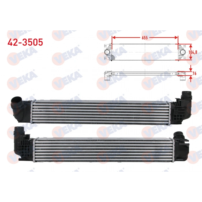 TURBO RADYATORU (INTERCOOLER) DACIA DUSTER 1.5 DCI (K9K 892-894-896-898) 2012-