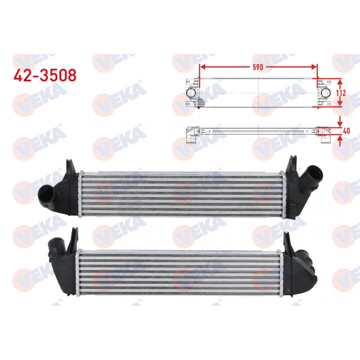 TURBO RADYATORU (INTERCOOLER) DACIA LOGAN (LS) 1.5 DCI 2004-2012