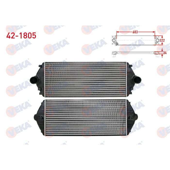 TURBO RADYATORU (INTERCOOLER) FIAT SCUDO (220P) 1.9 TD 1996-2006