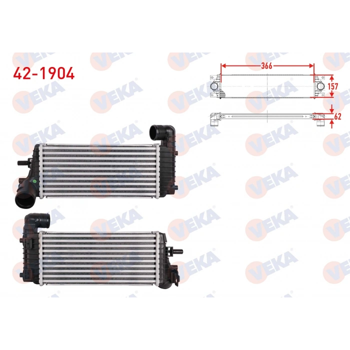 TURBO RADYATORU (INTERCOOLER) FORD FOCUS III 1.5 TDCI 2011-2015
