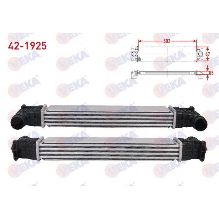 TURBO RADYATORU (INTERCOOLER) FORD GALAXY I 1.9 TDI 90 hp 1995-2006