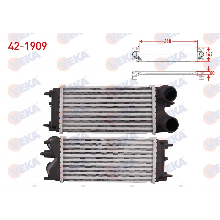 TURBO RADYATORU (INTERCOOLER) FORD TRANSIT COURIER 1.5 TDCI 2014-