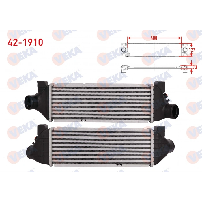 TURBO RADYATORU (INTERCOOLER) FORD TRANSIT (FA_ _) 2.0 DI 2000-2006