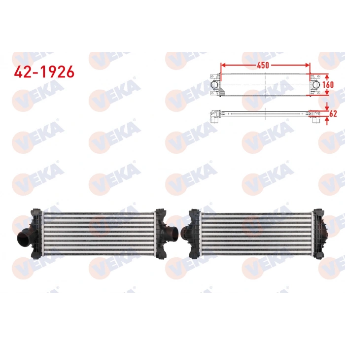 TURBO RADYATORU (INTERCOOLER) FORD TRANSIT (V363) 2.0 EcoBlue 2016- / TOURNEO (V362) 2.0 EcoBlue 2015-