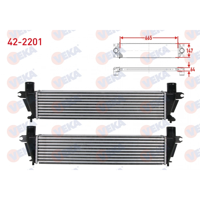 TURBO RADYATORU (INTERCOOLER) ISUZU D-MAX 2.5 D 2012-