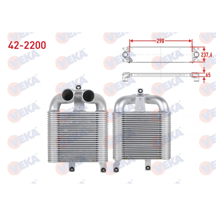 TURBO RADYATORU (INTERCOOLER) ISUZU D-MAX (8DH) 2.5 D 2002-2012
