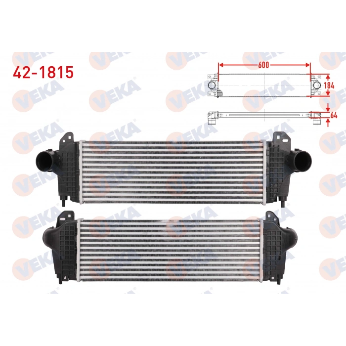 TURBO RADYATORU (INTERCOOLER) IVECO DAILY V 3.0 D 2011-2014 / DAILY VI 3.0 D 2014-