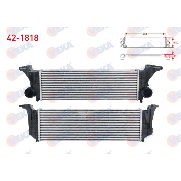 TURBO RADYATORU (INTERCOOLER) IVECO DAILY V - VI 2.3 D - 3.0 D 2011-
