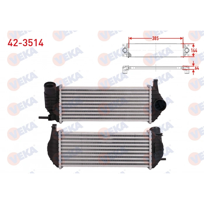 TURBO RADYATORU (INTERCOOLER) KELEPCE SIKMALI RENAULT KANGOO (KW0/1) 1.5 DCI 2008-