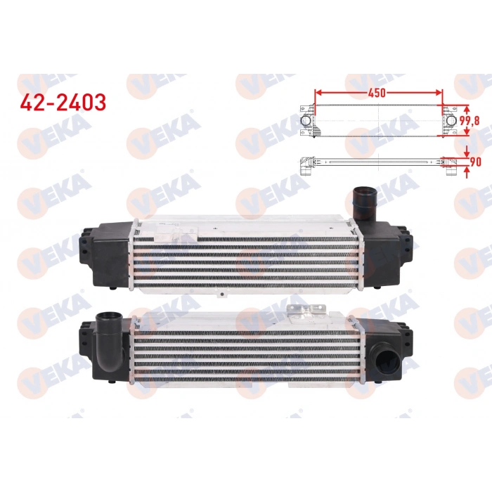 TURBO RADYATORU (INTERCOOLER) KIA SORENTO I 2.5 CRDI 140 hp 2002-2009