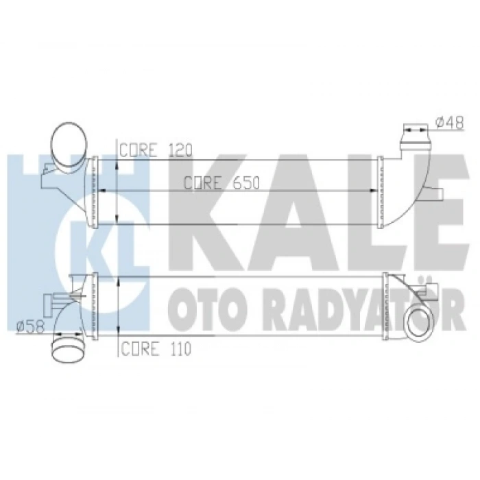 TURBO RADYATÖRÜ INTERCOOLER LAGUNA III 2.0 DCI 07-