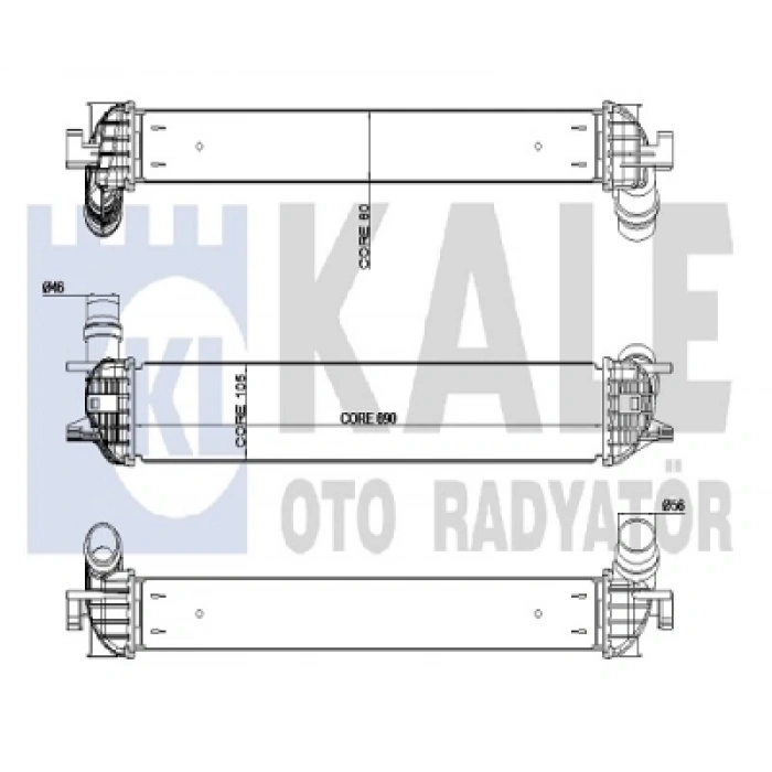 TURBO RADYATÖRÜ INTERCOOLER LAGUNA III / LATITUDE 1.5 DCI / 2.0 DCI 07-