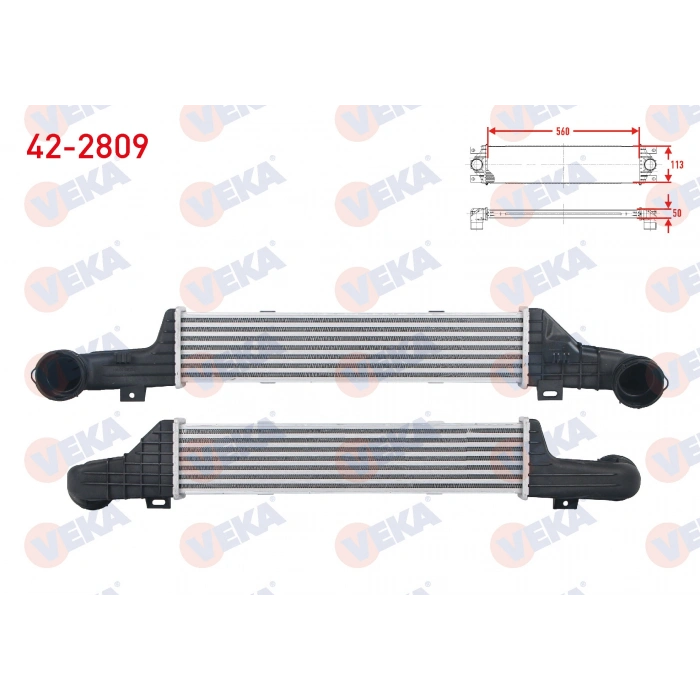 TURBO RADYATORU (INTERCOOLER) MERCEDES E SERISI (W210) E 200 - E 200 CDI - E 220 CDI - E 270 CDI 1995-2002