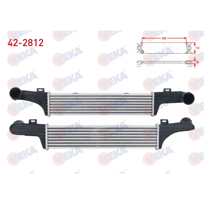 TURBO RADYATORU (INTERCOOLER) MERCEDES E SERISI (W210) E 200 - E 200 CDI - E 220 CDI - E 290 TD 1995-2002