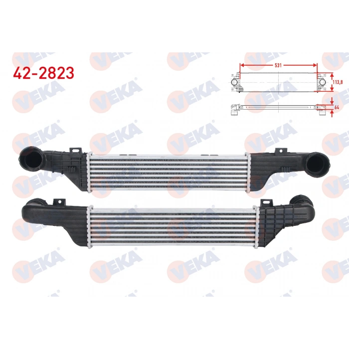 TURBO RADYATORU (INTERCOOLER) MERCEDES E SERISI (W210) E 320 CDI 1995-2002