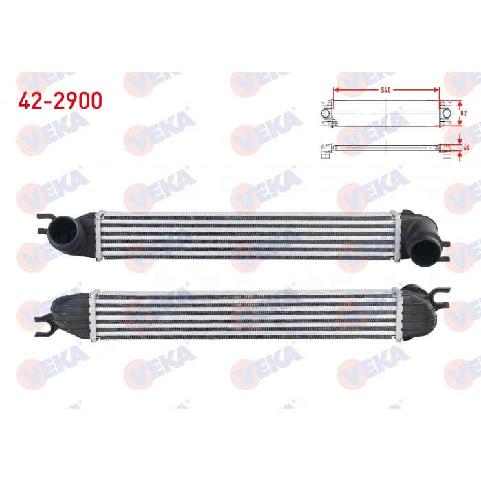 TURBO RADYATORU (INTERCOOLER) MINI COOPER 1.6 D 2010-/ COUNTRYMAN 1.6 D 2010-2014