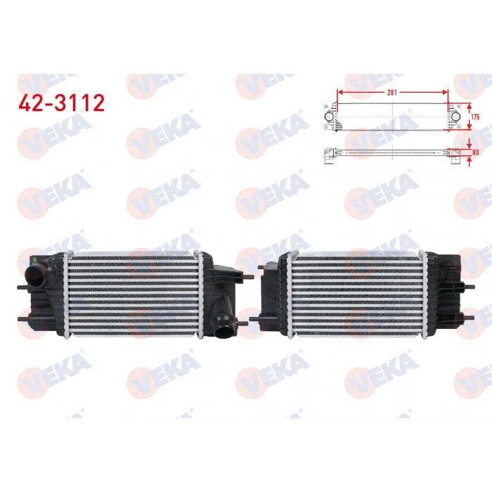 TURBO RADYATORU (INTERCOOLER) NISSAN JUKE 1.5 DCI 2014-
