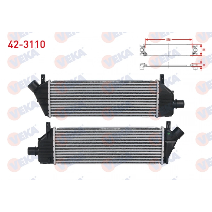 TURBO RADYATORU (INTERCOOLER) NISSAN MICRA (K12) 1.5 DCI 2003-2010
