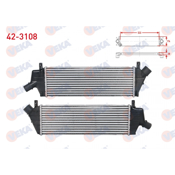 TURBO RADYATORU (INTERCOOLER) NISSAN MICRA (K12) 1.5 DCI 2003-2010