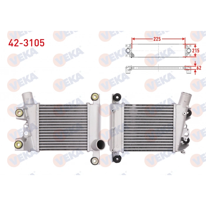 TURBO RADYATORU (INTERCOOLER) NISSAN SKYSTAR 2.5 D 1998-2002