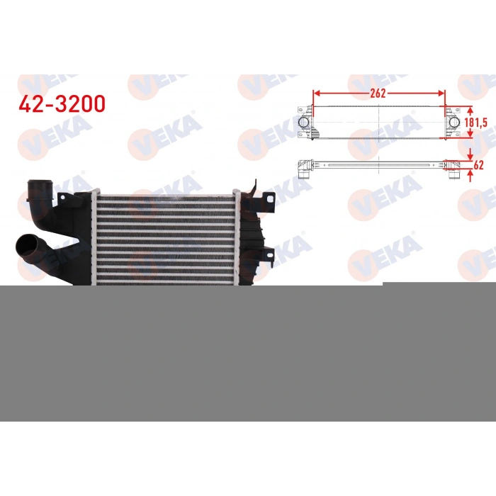 TURBO RADYATORU (INTERCOOLER) OPEL ASTRA H 1.3 CDTI 2004-2010