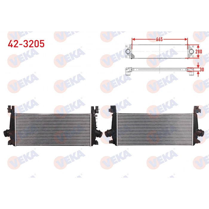 TURBO RADYATORU (INTERCOOLER) OPEL ASTRA J 1.4i 2009-2016