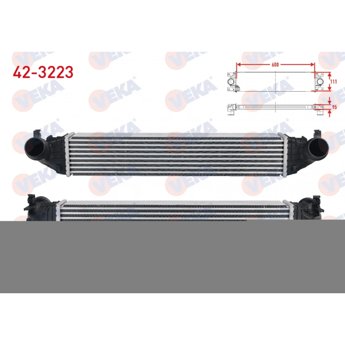TURBO RADYATORU (INTERCOOLER) OPEL ASTRA K 1.6 CDTI 2015-