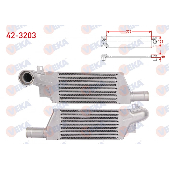 TURBO RADYATORU (INTERCOOLER) OPEL CORSA C 1.3 CDTI 2000-2006
